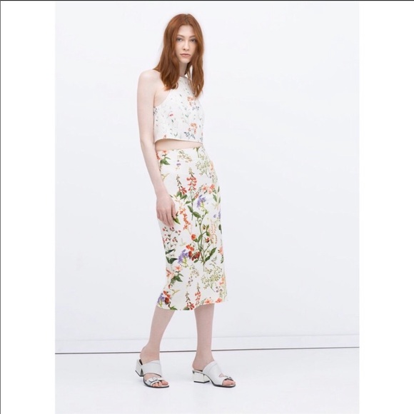 Zara Dresses & Skirts - Zara floral matching set in s